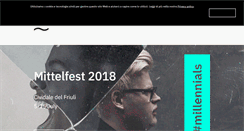 Desktop Screenshot of mittelfest.org